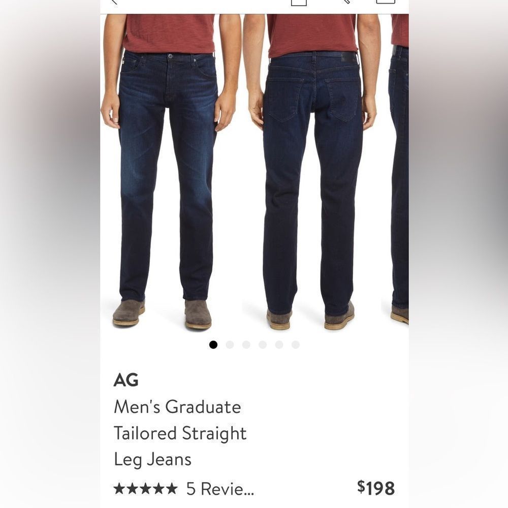 2 pairs AG denim jeans